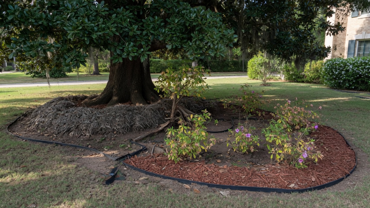 Landscape Bed Root Barrier